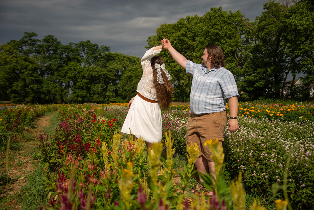 Snader & Emily Engagement Shoot Twirling the Girl