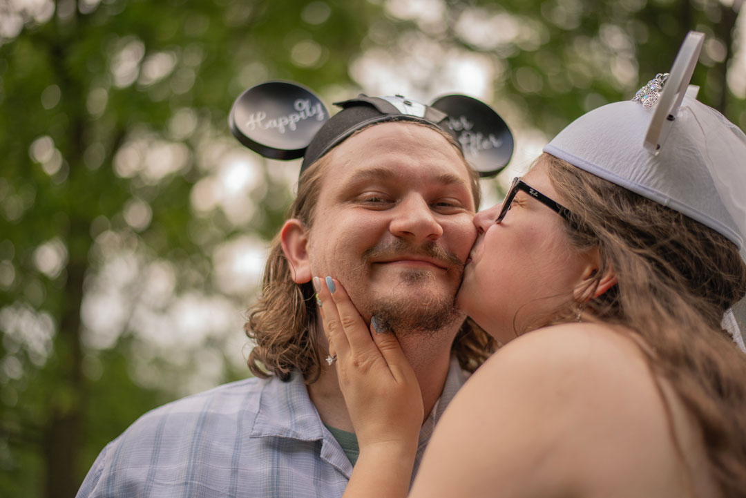 Snader & Emily Engagement Shoot Mouse Kiss