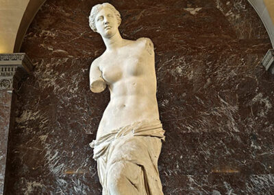 Marble Statue on Pedistool